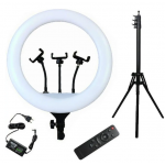 Φωτιστικό Ring Light YQ-580 58cm με Τρίποδο Δαπέδου και Βάση Κινητού