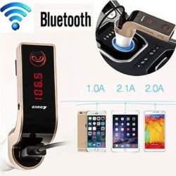Bluetooth Car Kit Fm Transmitter Mp3 Music Player Handsfree Sd Usb Charger