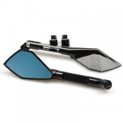 Καθρέπτες Μοτοσυκλέτας Πολυγωνικοί Αλουμινίου Σετ 2 Τεμαχίων Universal