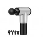 Συσκευή Πιστόλι Μασάζ Και Ανάκαμψης Μυών Με 6 Ταχύτητες Και 4 Ανταλλακτικές Κεφαλές Σε Ασημί Χρώμα