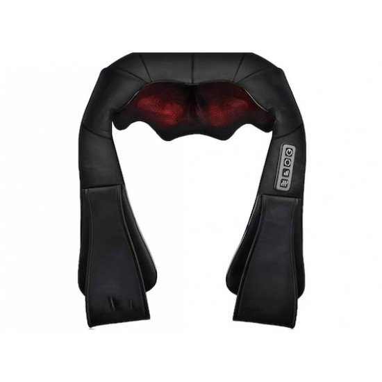 Συσκευή Σιάτσου Μασάζ Λαιμού, Αυχένα, Πλάτης Με Υπέρυθρη Ακτινοβολία Σε Μαύρο Χρώμα Συσκευή Σιάτσου Μασάζ Λαιμού, Αυχένα, Πλάτης Με Υπέρυθρη Ακτινοβολία Σε Μαύρο Χρώμα