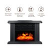 Mini Τζάκι Αερόθερμο Με Εφέ Φλόγας 1000w Και Τηλεχειριστήριο Mini Τζάκι Αερόθερμο Με Εφέ Φλόγας 1000w Και Τηλεχειριστήριο