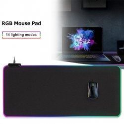 Rgb Led Luminous Gaming Mouse Pad 80x30cm Glowing