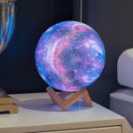 Galaxy Φωτιστικό Led Επαναφορτιζόμενο Αφής Με Τηλεχειριστήριο - 16 Χρώματα