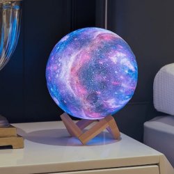 Galaxy Φωτιστικό Led Επαναφορτιζόμενο Αφής Με Τηλεχειριστήριο - 16 Χρώματα