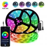 Σετ Ταινία Led Με Τηλεχειριστήριο 12v Rgb 2x5m Smart Led Strip Lights 5050 Ip65 B560