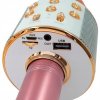 Ασύρματο Μικρόφωνο Ηχείο Bluetooth Karaoke Σε Ανοιχτό Ροζ Χρώμα Ασύρματο Μικρόφωνο Ηχείο Bluetooth Karaoke Σε Ανοιχτό Ροζ Χρώμα