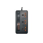 Πολύπριζο με 5 θύρες USB 3.4A & 3 υποδοχές
