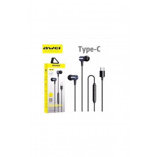 ΑΚΟΥΣΤΙΚΑ HANDSFREE IN-EAR TC-2 TYPE-C ΜΑΥΡΟ