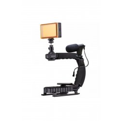 Σταθεροποιητής κάμερας χειρός Steadycam U-Grip C-Shape με φωτισμό LED PKT3013.