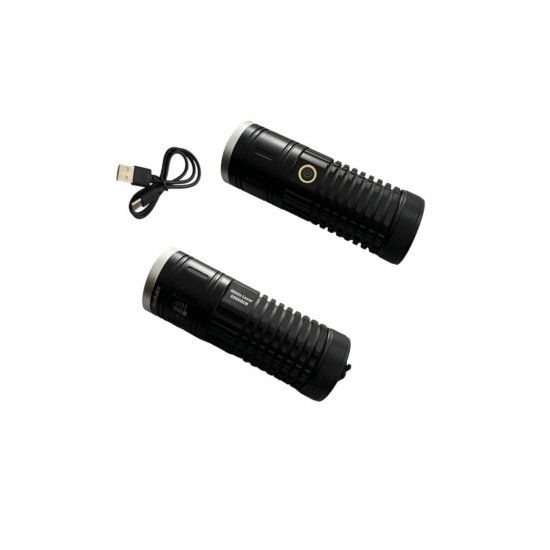 Επαναφορτιζόμενος ισχυρός φακός LED xhp tg τύπου -c - 1τμχ.