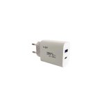 Φορτιστής χωρίς καλώδιο με θύρα USB-A και θύρα USB-C 20W Quick Charge 3.0 Λευκό (PD-300)