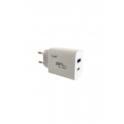 Φορτιστής χωρίς καλώδιο με θύρα USB-A και θύρα USB-C 20W Quick Charge 3.0 Λευκό (PD-300)