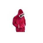 Κουβέρτα Fleece Velvet με Μανίκια και Κουκούλα Κόκκινο – OEM