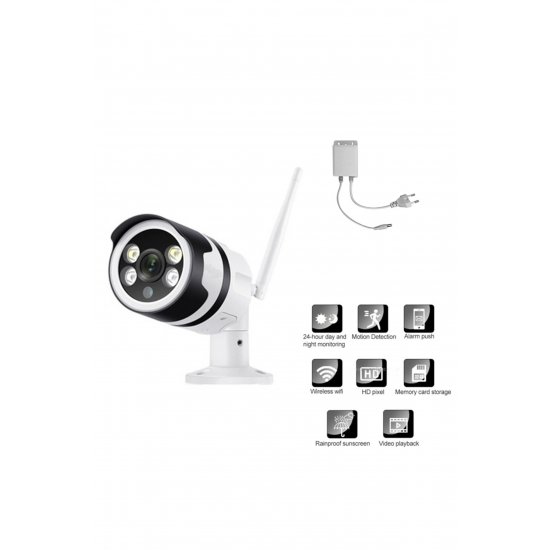 IP κάμερα παρακολούθησης Wi-Fi 1080p Αδιάβροχη με φακό 3,6 mm JT-82216