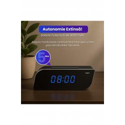 Κάμερα IP Wi-Fi κρυμμένο σε Ξυπνητήρι Vala Tech®, 64 GB, 1080P HD, μικρόφωνο, υπέρυθρες, Night V