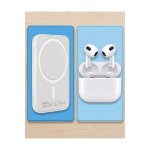 Combo Set 2 σε 1: MagSafe Wireless Powerbank 5000mAh + TWS Bluetooth Headphones (Λευκό)