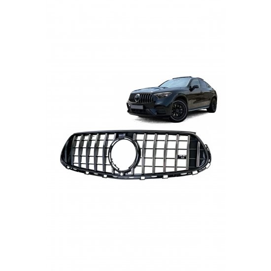 Μπροστινή κεντρική μάσκα κατάλληλη για Mercedes GLC-Class SUV X254 Coupe C254 2022-2027 GTR
