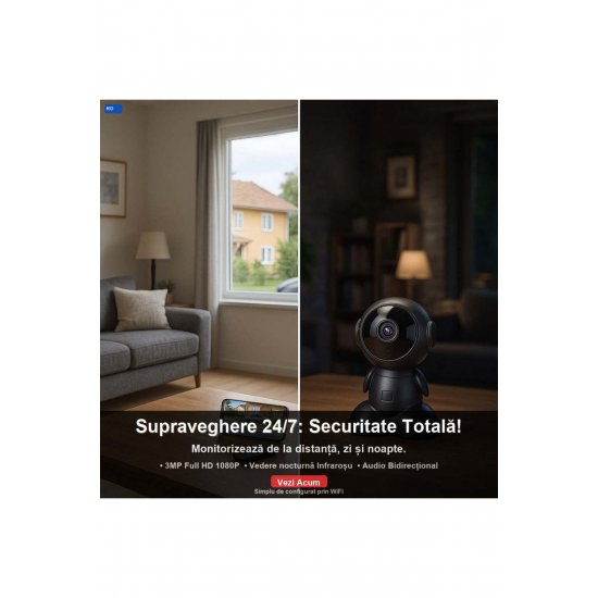 ROBOT WiFi Κάμερα, Μικρόφωνο, Υπέρυθρες, Ανίχνευση κίνησης (GR-V01)