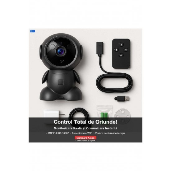 ROBOT WiFi Κάμερα, Μικρόφωνο, Υπέρυθρες, Ανίχνευση κίνησης (GR-V05)