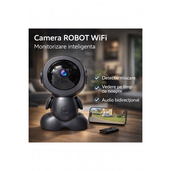 ROBOT WiFi Κάμερα, Μικρόφωνο, Υπέρυθρες, Ανίχνευση κίνησης (GR-V04)