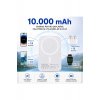 Magnetic Power Bank 10.000 mAh, Wireless 10W, MagSafe Compatible, Εξωτερική μπαταρία για ασύρματη φόρτιση Magnetic Power Bank 10.000 mAh, Wireless 10W, MagSafe Compatible, Εξωτερική μπαταρία για ασύρματη φόρτιση