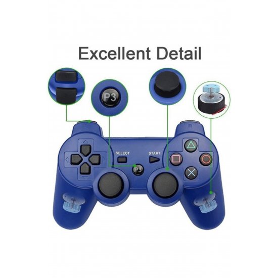 Controllers Factory Doubleshock Wireless Gamepad για PS 3 Blue