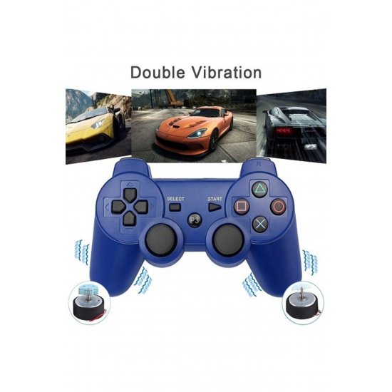 Controllers Factory Doubleshock Wireless Gamepad για PS 3 Blue