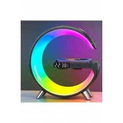 Περιγραφή Wireless Rapid 15W cu Ceas, Lampă LED RGB, Difuzor Bluetooth