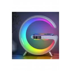 Περιγραφή Wireless Rapid 15W cu Ceas, Lampă LED RGB, Difuzor Bluetooth