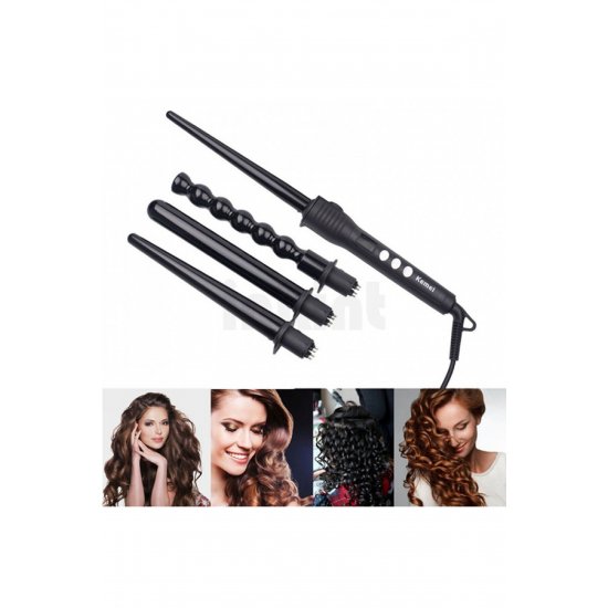 ΨΑΛΙΔΙ KEMEI MULTISTYLER 4 ΣΕ 1 ΓΙΑ ΔΙΑΦΟΡΤΟΥΣ ΤΥΠΟΥΣ ΜΠΟΥΚΛΕΣ KM-4083 OEM