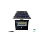 Προβολέας εξωτερικού χώρου LED 100w με Φωτοβολταϊκό Πάνελ και OEM ανίχνευσης κίνησης