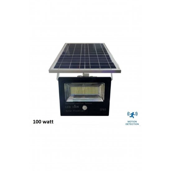 Προβολέας εξωτερικού χώρου LED 100w με Φωτοβολταϊκό Πάνελ και OEM ανίχνευσης κίνησης