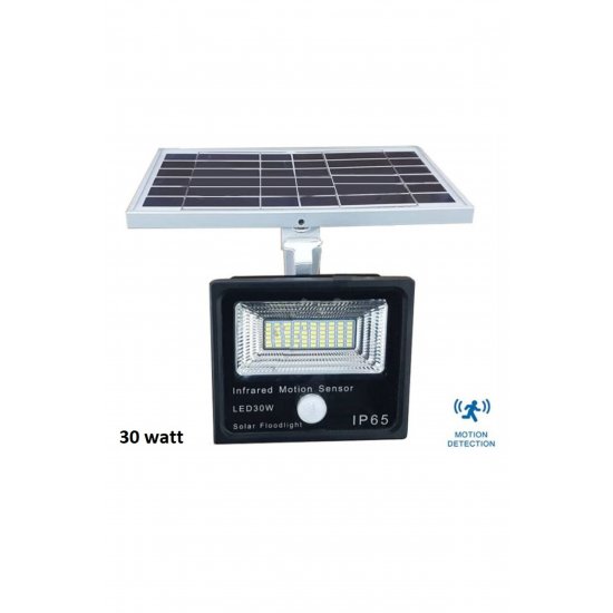 Προβολέας εξωτερικού χώρου LED 30w με Φωτοβολταϊκό Πάνελ και OEM ανίχνευσης κίνησης