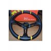 Τιμόνι αυτοκινήτου Βαθύ 35cm Κόκκινο-Μαύρο carbon OEM
