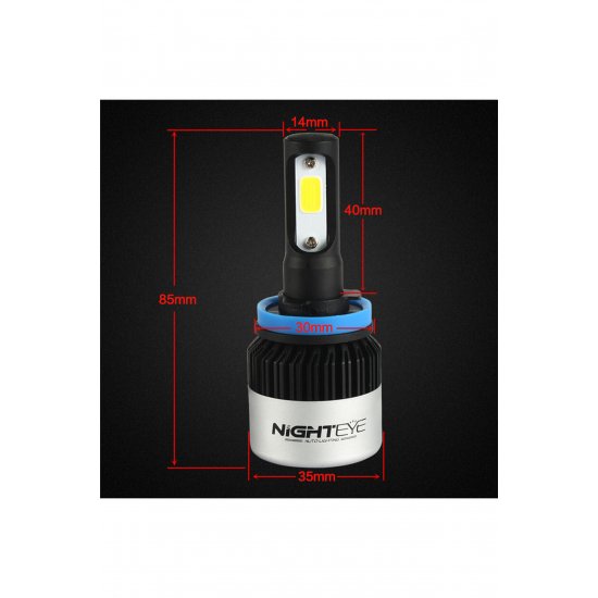 LED Λάμπες 2ΤΜΧ 36W 4.500LM H11 9-32V LED 6500K A315 S2 NIGHTEYE