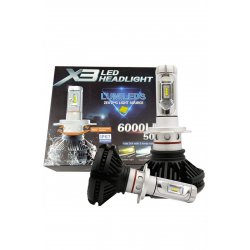 Λαμπτήρες LED 2 ΤΕΜ H1 | 2 x 25W 6000LM 12-24V X3 IP67