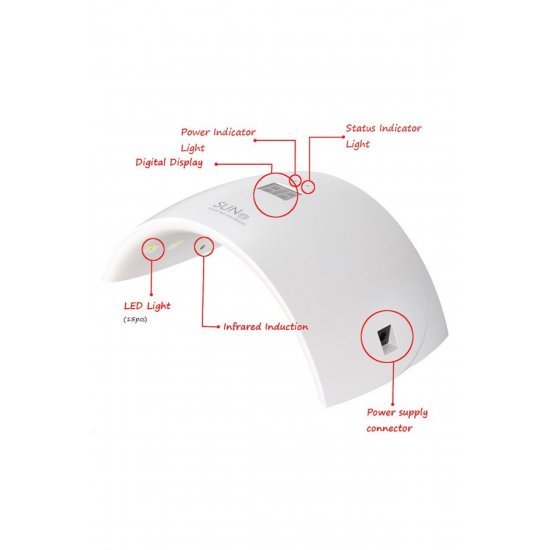 SUN 9S PROFESSIONAL NAIL CURL 24W ΜΕ ΟΘΟΝΗ OEM