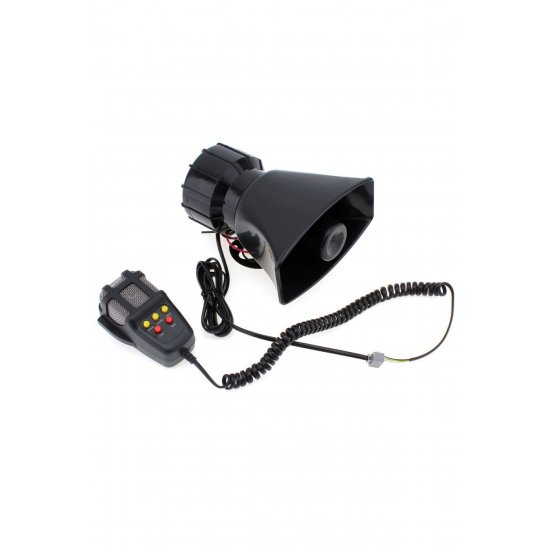 Κόρνα αυτοκινήτου 50W/300dB με 5 ήχους και μικρόφωνο OEM