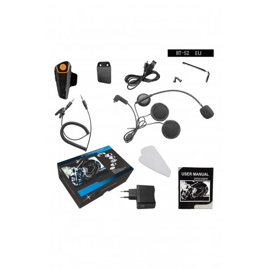 Bluetooth – Κράνος μονής ενδοεπικοινωνίας Αδιάβροχο BT-S2 1000m