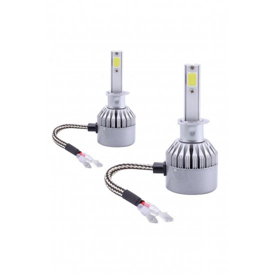 Λαμπτήρες LED 2 ΤΕΜ H1 C6 LED 12V/24V 3800LM - OEM