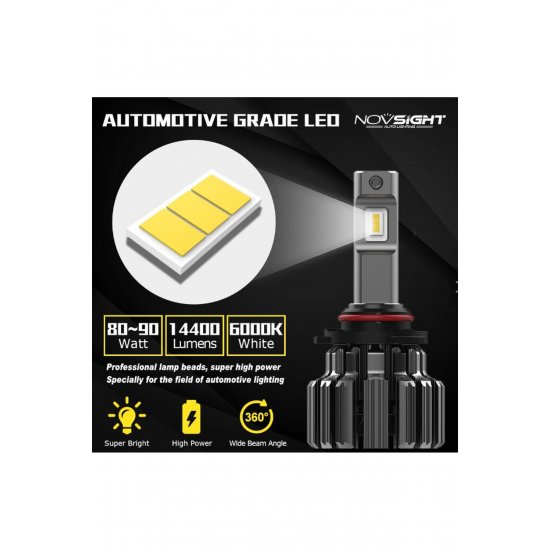 Λαμπτήρες LED 2TMX - 40W 7.500LM 6000K H4 F03-A397 Novsight