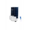 Ηλιακά LED Προβολείς 100W IP67 με Τηλεχειριστήριο 2τμχ & Φωτοβολταϊκό Πάνελ – Λευκό