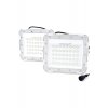 Ηλιακά LED Προβολείς 100W IP67 με Τηλεχειριστήριο 2τμχ & Φωτοβολταϊκό Πάνελ – Λευκό