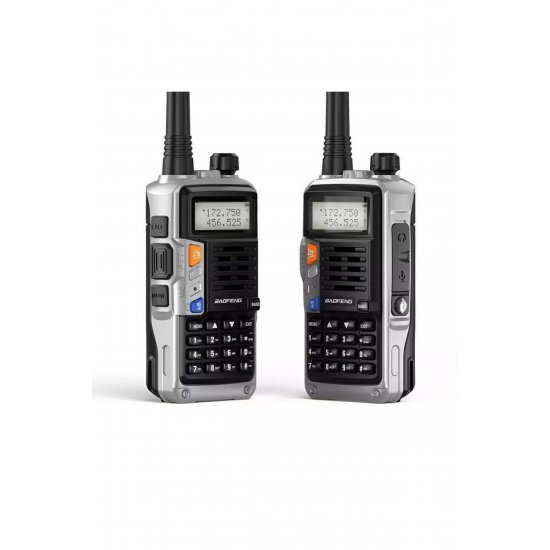 Baofeng UV-9S ασύρματος πομποδέκτης UHF/VHF 5W Ασημί.