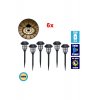 Αυτόνομα Ηλιακά Φώτα LED SMD 1W 100lm με Ενσωματωμένη Μπαταρία 250mAh - Πάνω και Κάτω Σετ 6 τεμαχίων - OEM
