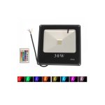 Αδιάβροχος προβολέας LED ρυθμιζόμενος 30W RGB με τηλεχειριστήριο - OEM