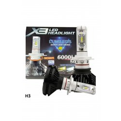 Λαμπτήρες H3 LED X3 | 2 X 25W 12v/24v IP68 2 ΤΕΜ