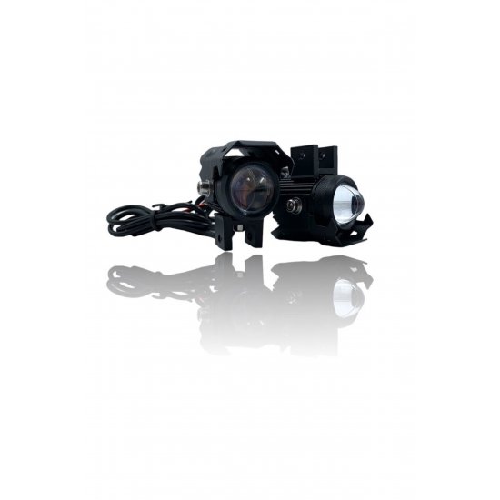 Universal Mini Προβολείς Ομίχλης Αλουμινίου 40W Λευκός, Κίτρινος Φωτισμός 2τμχ OEM