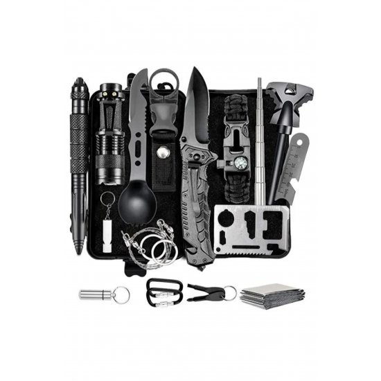 Survival Top and Bottom Set & Emergency Kit 19 σε 1.